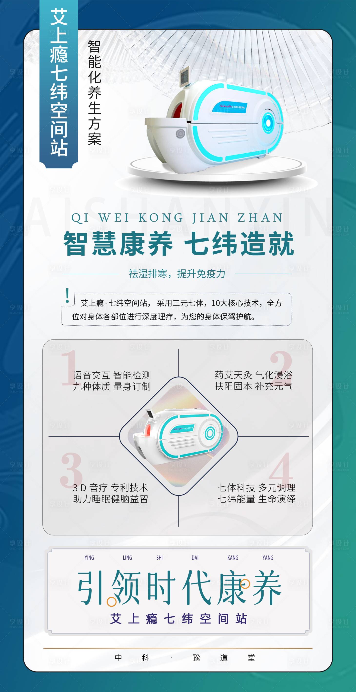 源文件下載【享設計】搜索編號：55140014401783836【養生艙燈箱海報】