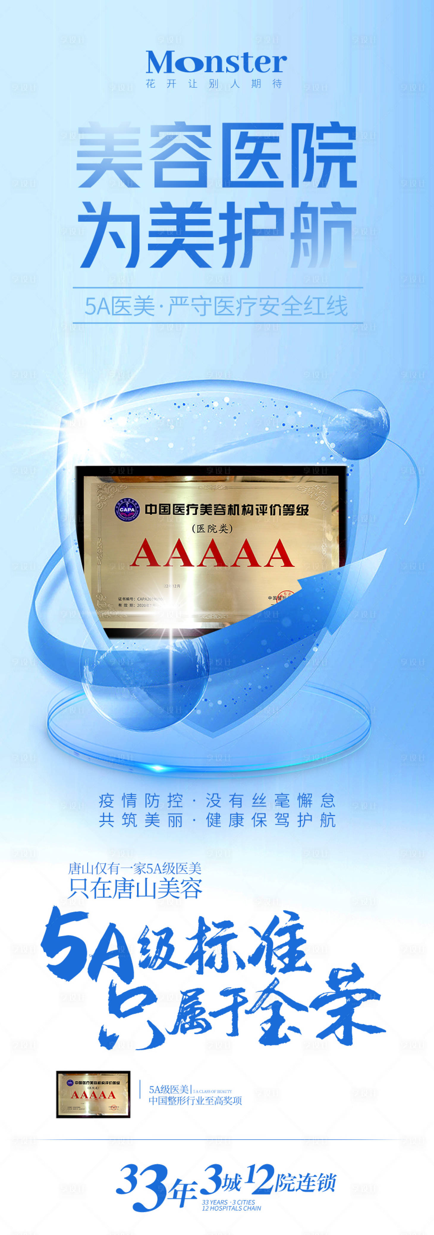 源文件下載【享設計】搜索編號：39720014131476588【醫(yī)美防疫海報】