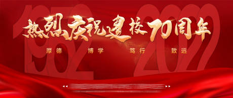 源文件下载【周年庆红大气背景板】编号：71720014202489531