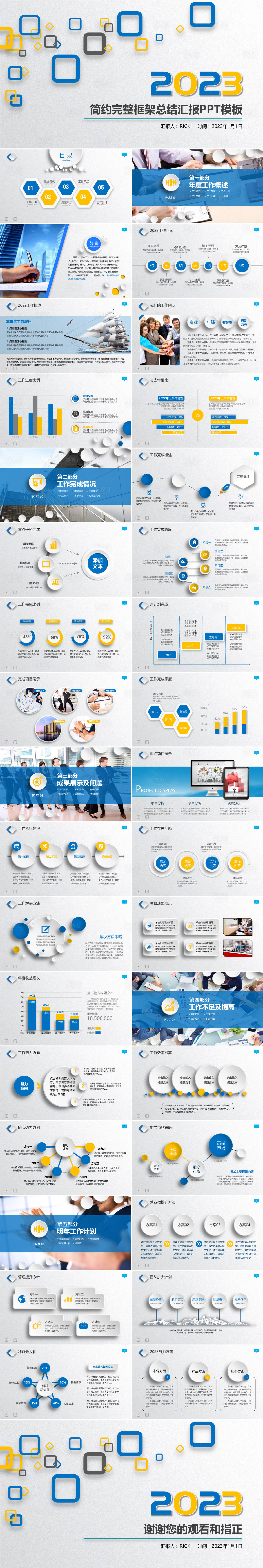 源文件下载【简约完整框架商务PPT模板】编号：35960014108657942