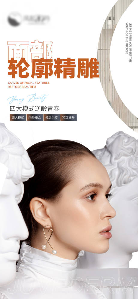 源文件下载【医美面部轮廓精雕海报】编号：68790014169146284