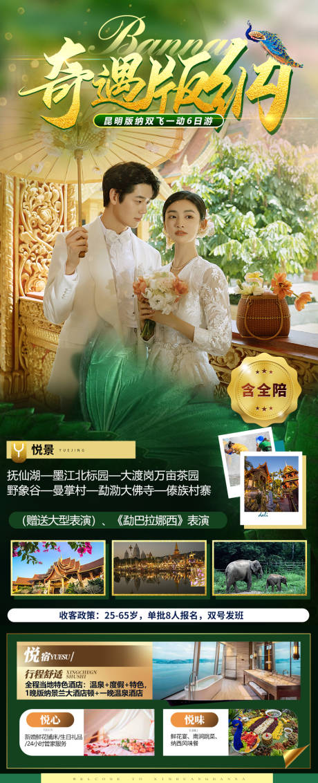 源文件下載【奇遇版納旅游海報(bào)】編號(hào)：62010014381134631
