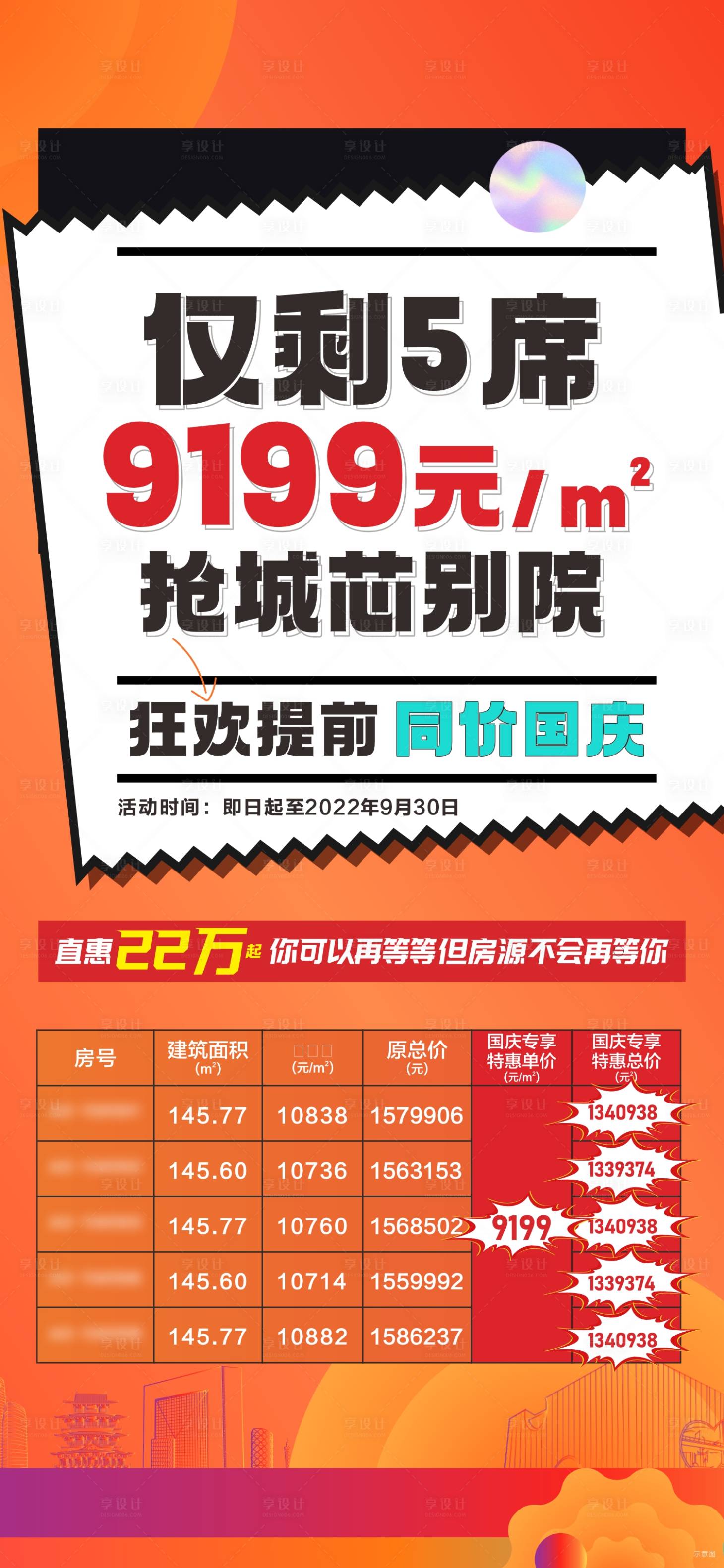源文件下載【享設計】搜索編號：91030014374576669【房地產特價房促銷房源海報】