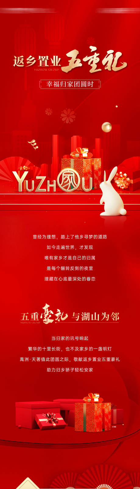 源文件下载【春节返乡置业五重礼长图】编号：31950014279364783