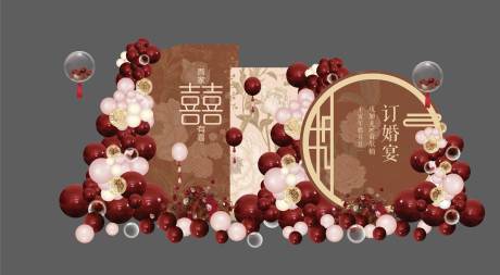 源文件下载【订婚复古结婚婚礼求婚生日背景】编号：92460014172152369