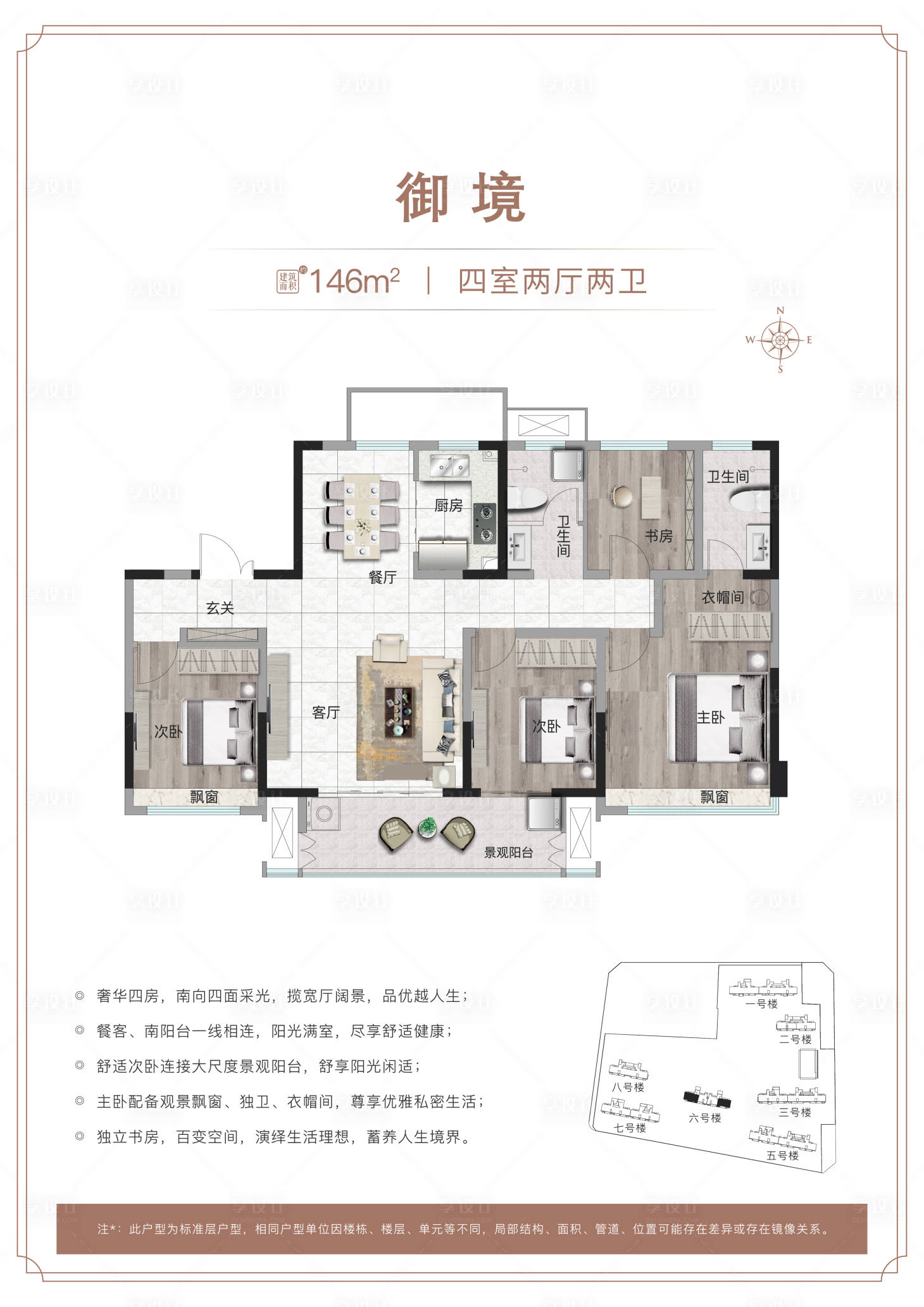 源文件下载【享设计】搜索编号：37030014354443969【户型海报】