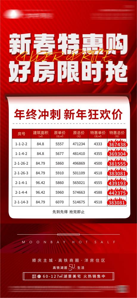 源文件下载【地产新春特价房海报】编号：49960014219903285