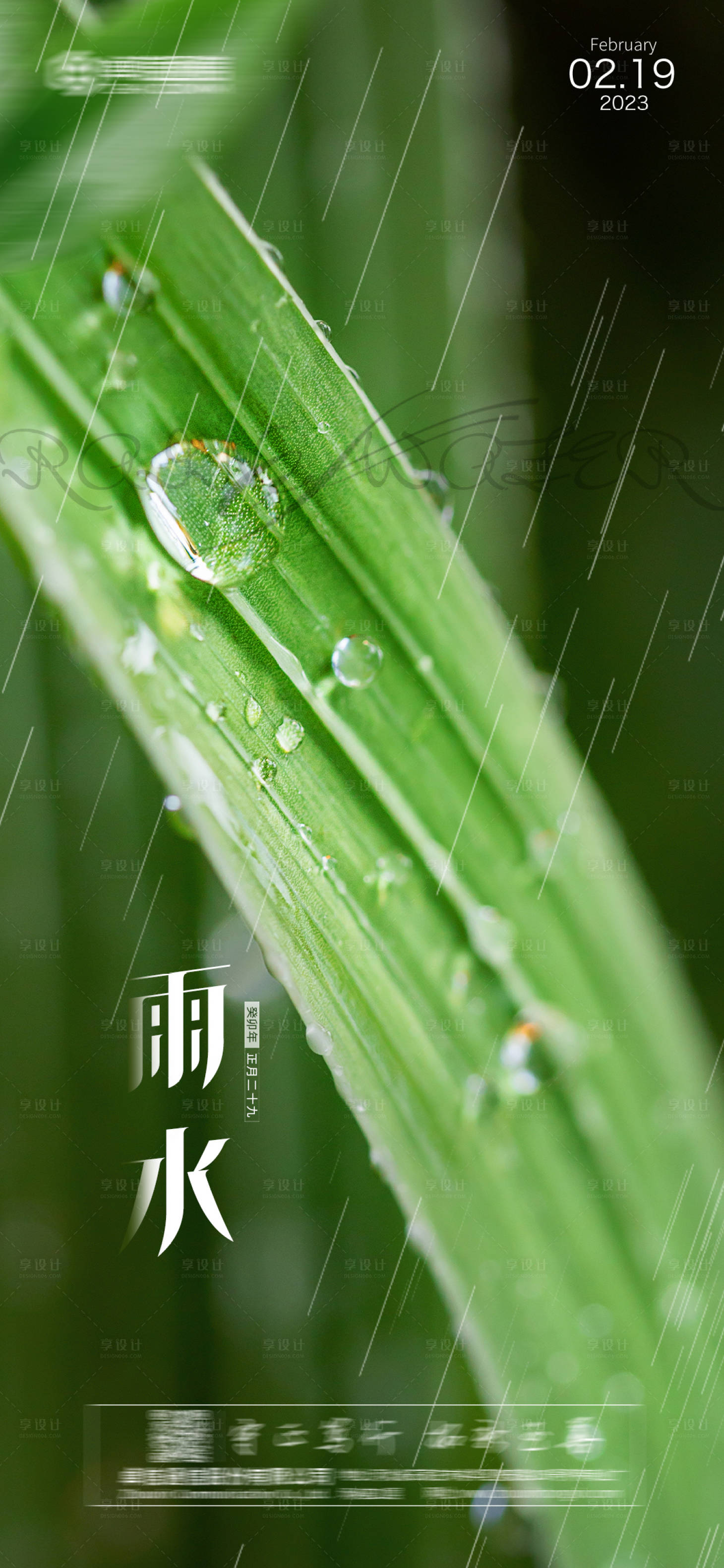 源文件下载【雨水海报】编号：20230128160315444