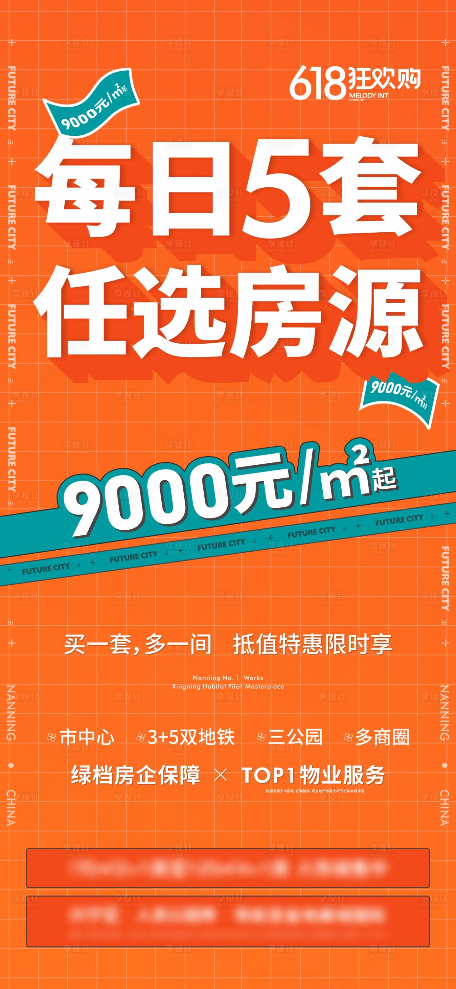 源文件下载【地产政策橙色海报】编号：20230104172227987