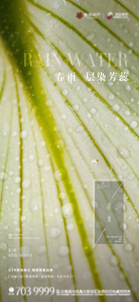 源文件下载【雨水节气海报】编号：16490014718837666