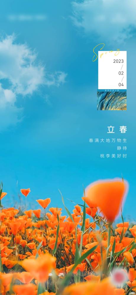 源文件下載【享設計】搜索編號：59880014435009213【立春節氣】
