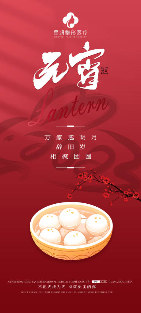 源文件下载【元宵节医美海报】编号：73440014446966648