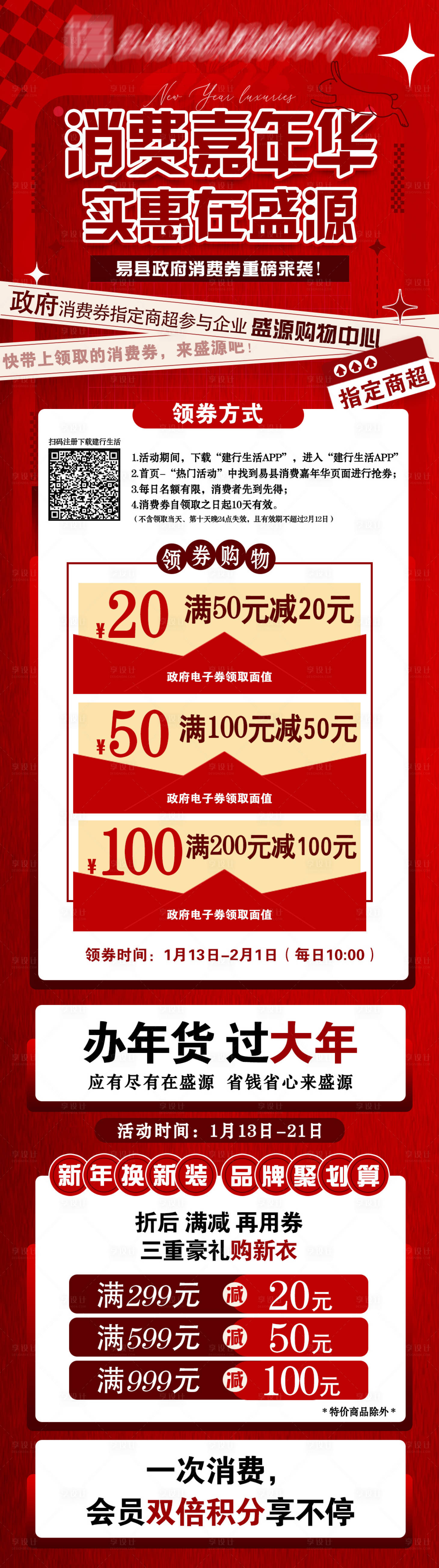 源文件下载【消费券活动长图海报】编号：96180014814554075