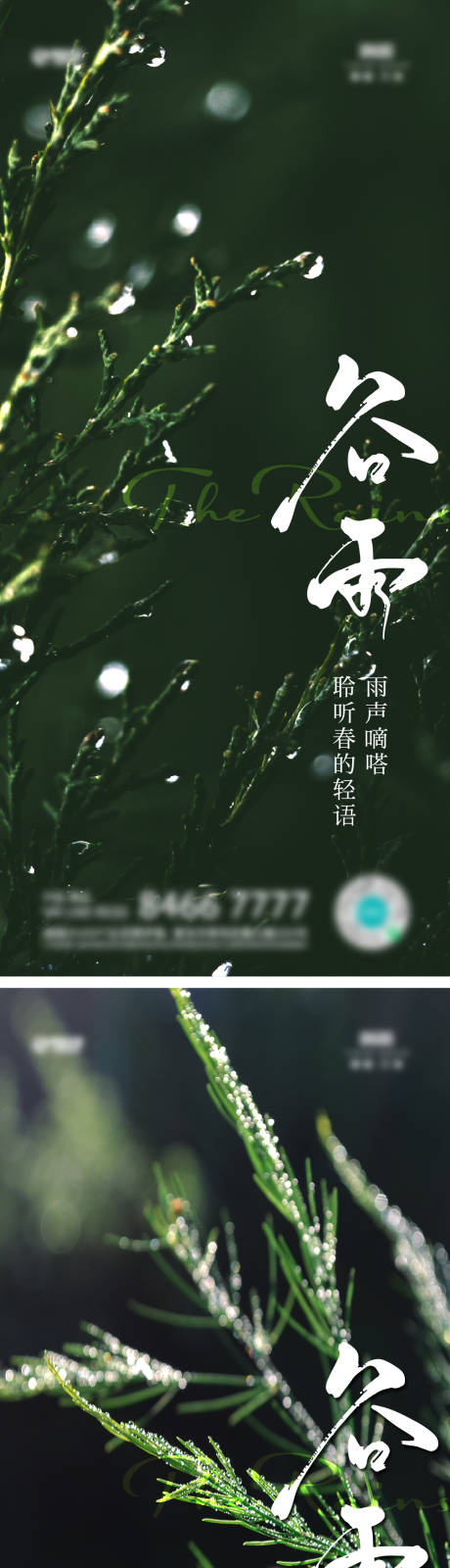 源文件下载【享设计】搜索编号：89670014722488529【雨水谷雨海报】