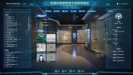 源文件下载【智慧展厅可视化大屏】编号：37320014472816276