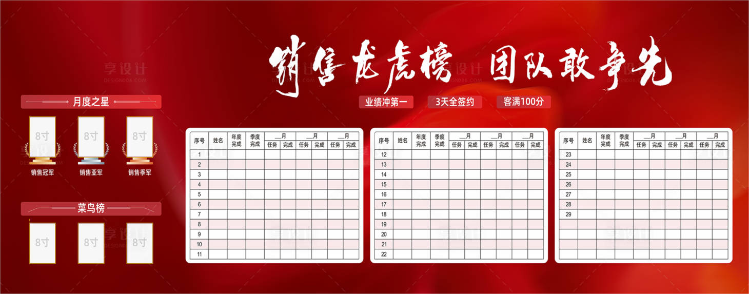源文件下載【享設(shè)計(jì)】搜索編號(hào)：83790014570389910【銷售龍虎榜背景板】