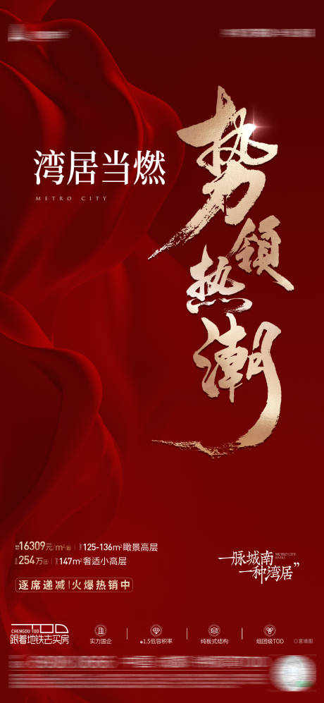 源文件下载【享设计】搜索编号：21310015030407727【地产热销海报】