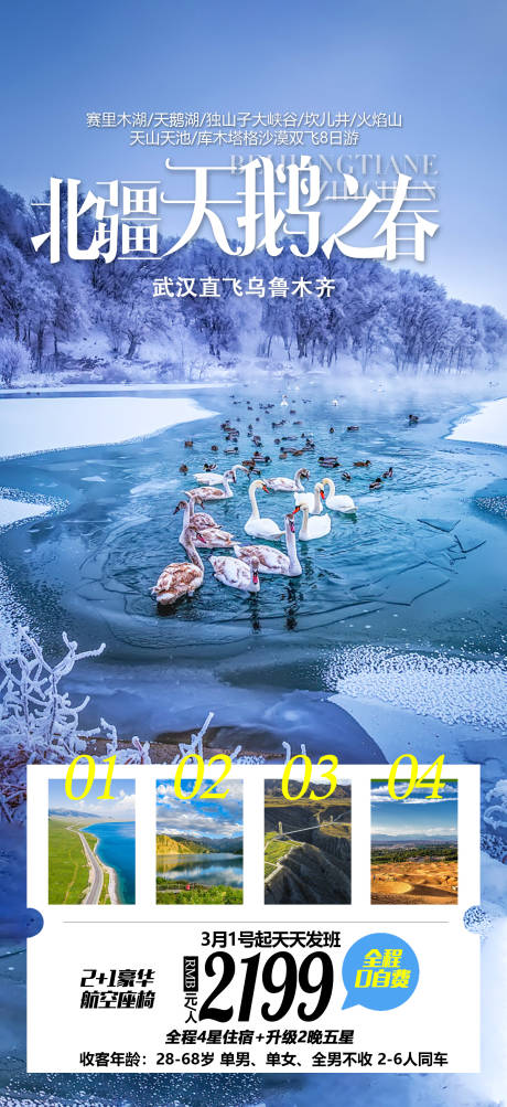 编号：20230218190202771【享设计】源文件下载-北疆天鹅之春旅游海报