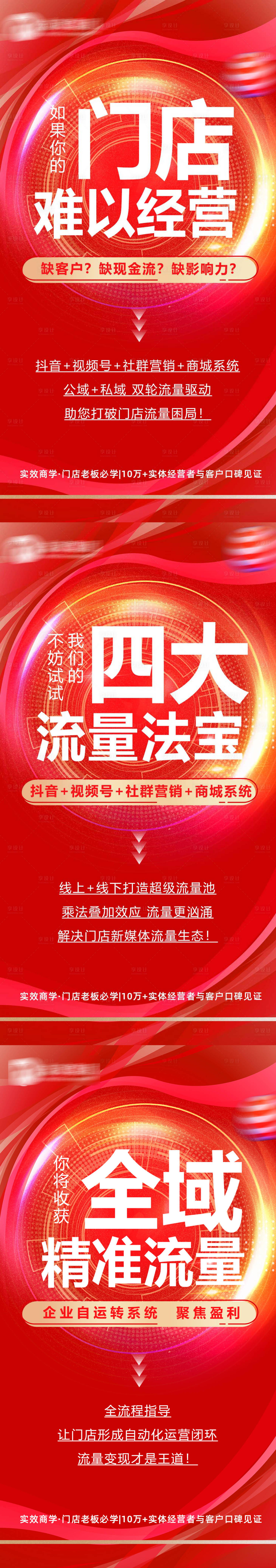 源文件下載【享設計】搜索編號：95890014748396304【全域流量造勢招商微商海報】