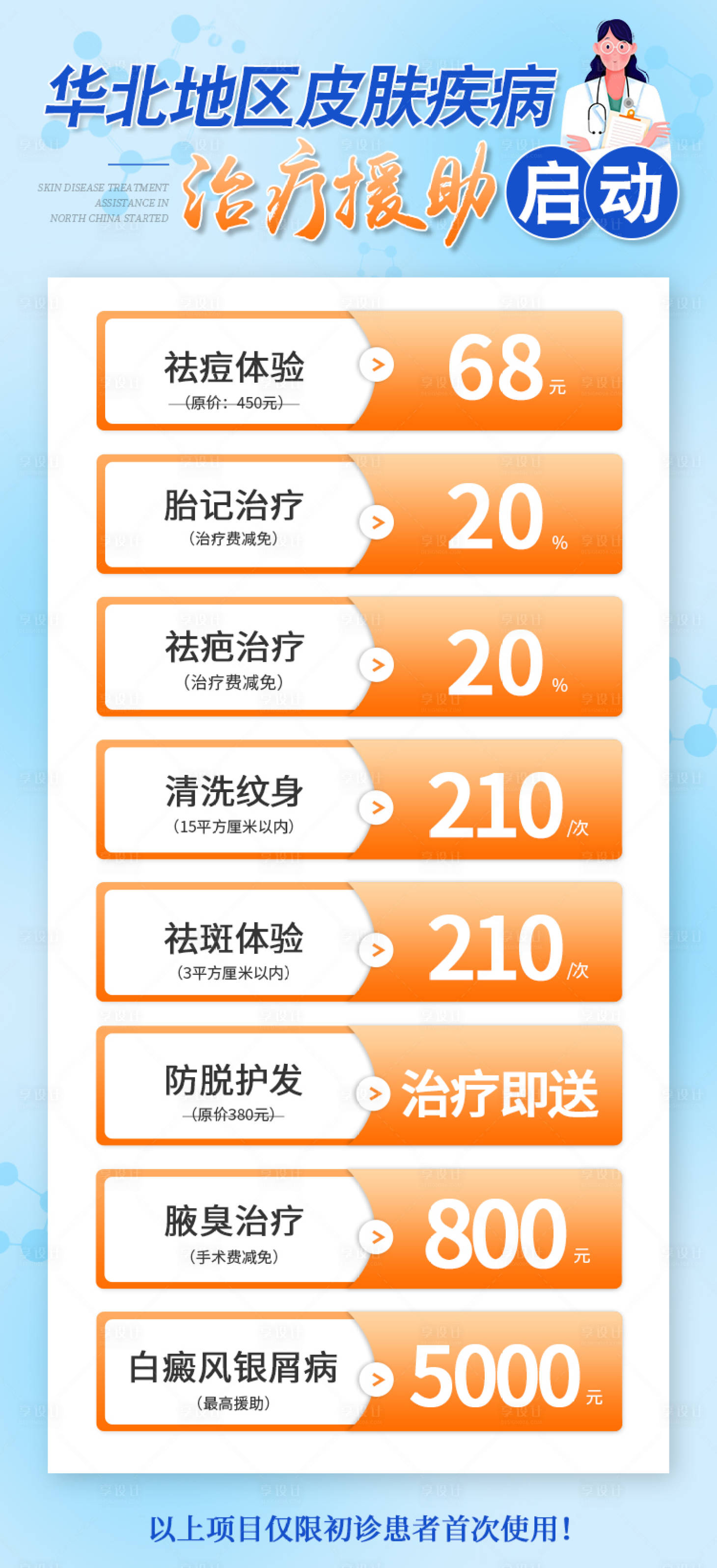 源文件下载【享设计】搜索编号：54360014495295501【医院医疗治疗援助活动长图】