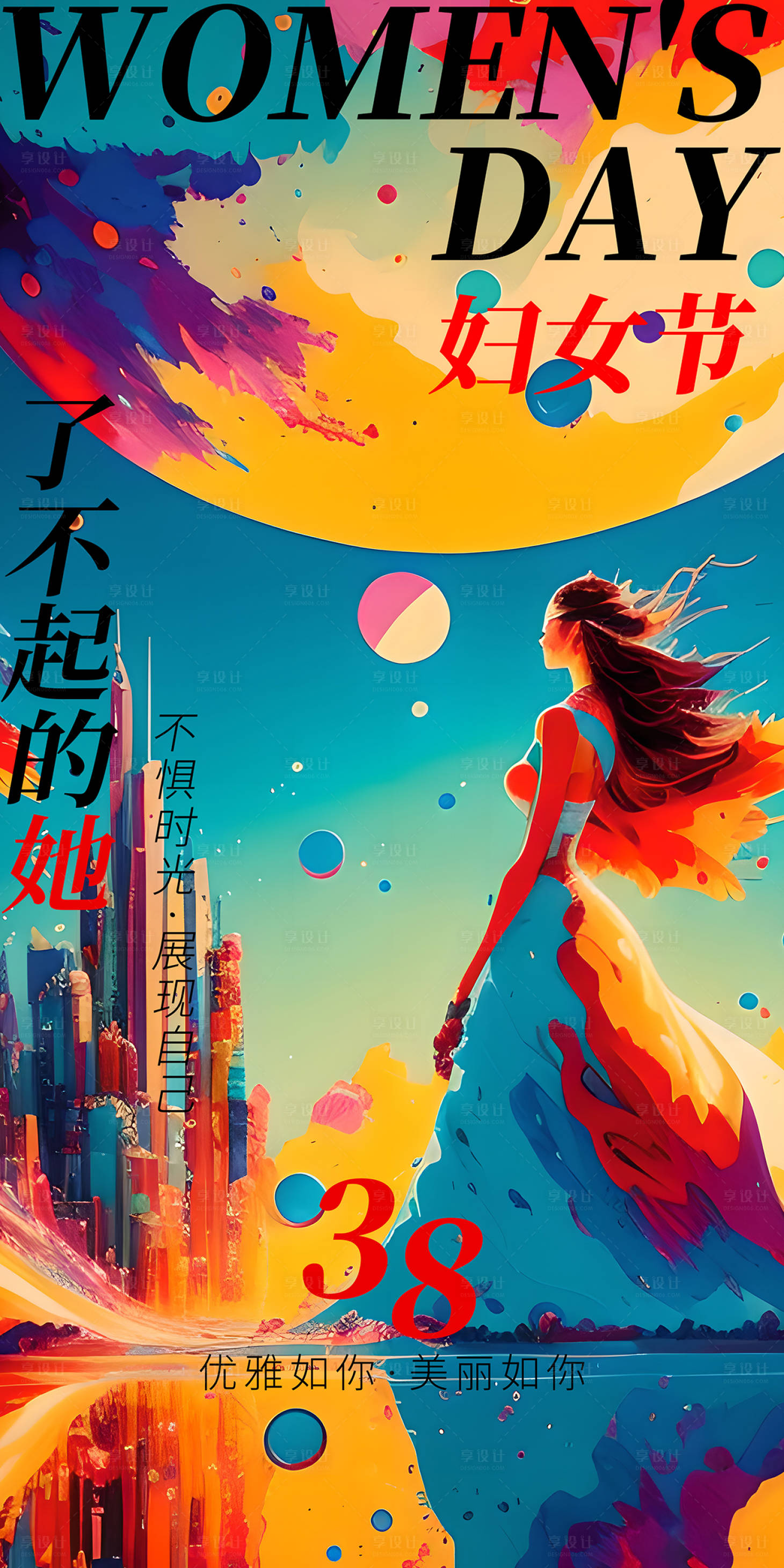 源文件下載【享設計】搜索編號：24730014752521798【女神節海報】