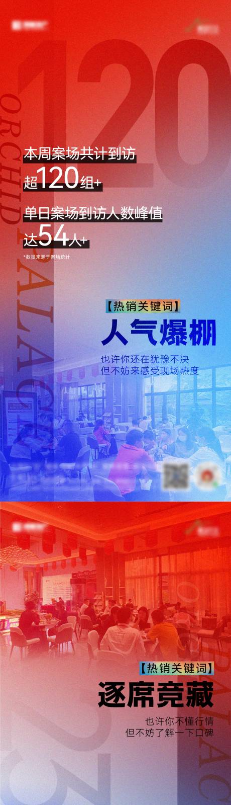 源文件下載【地產紅藍撞色熱銷海報】編號：90160014718315198