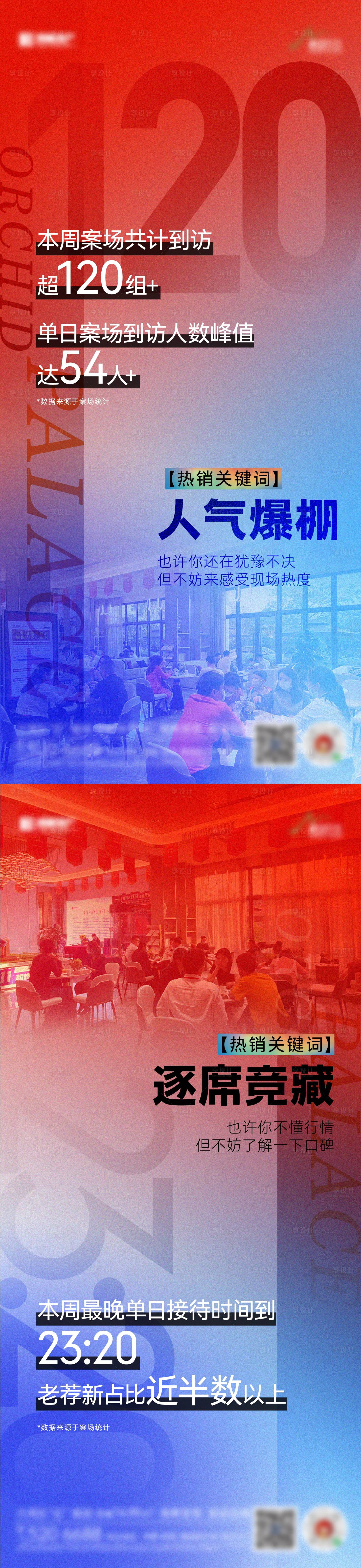 源文件下载【地产红蓝撞色热销海报】编号：90160014718315198