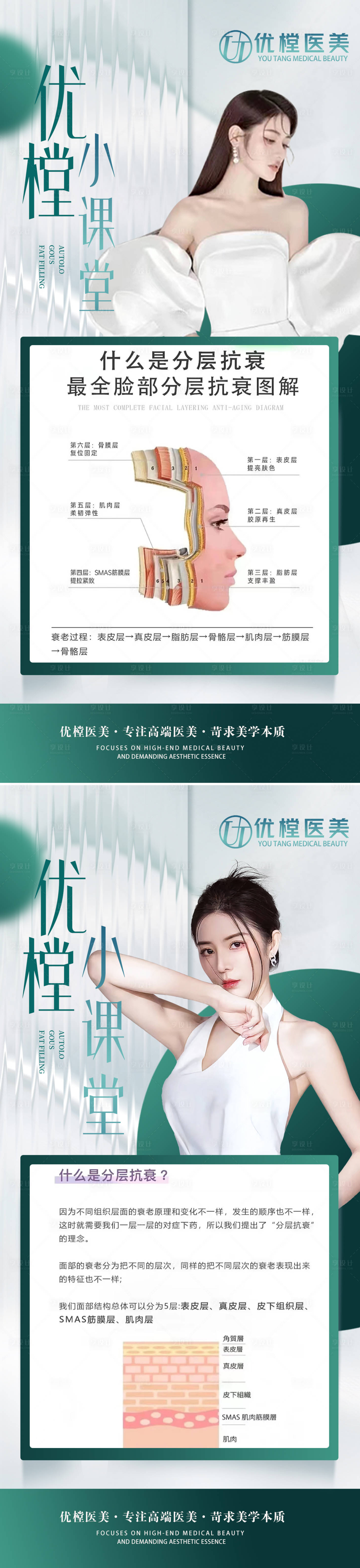 源文件下载【享设计】搜索编号：91790014815643542【医美科普系列海报】