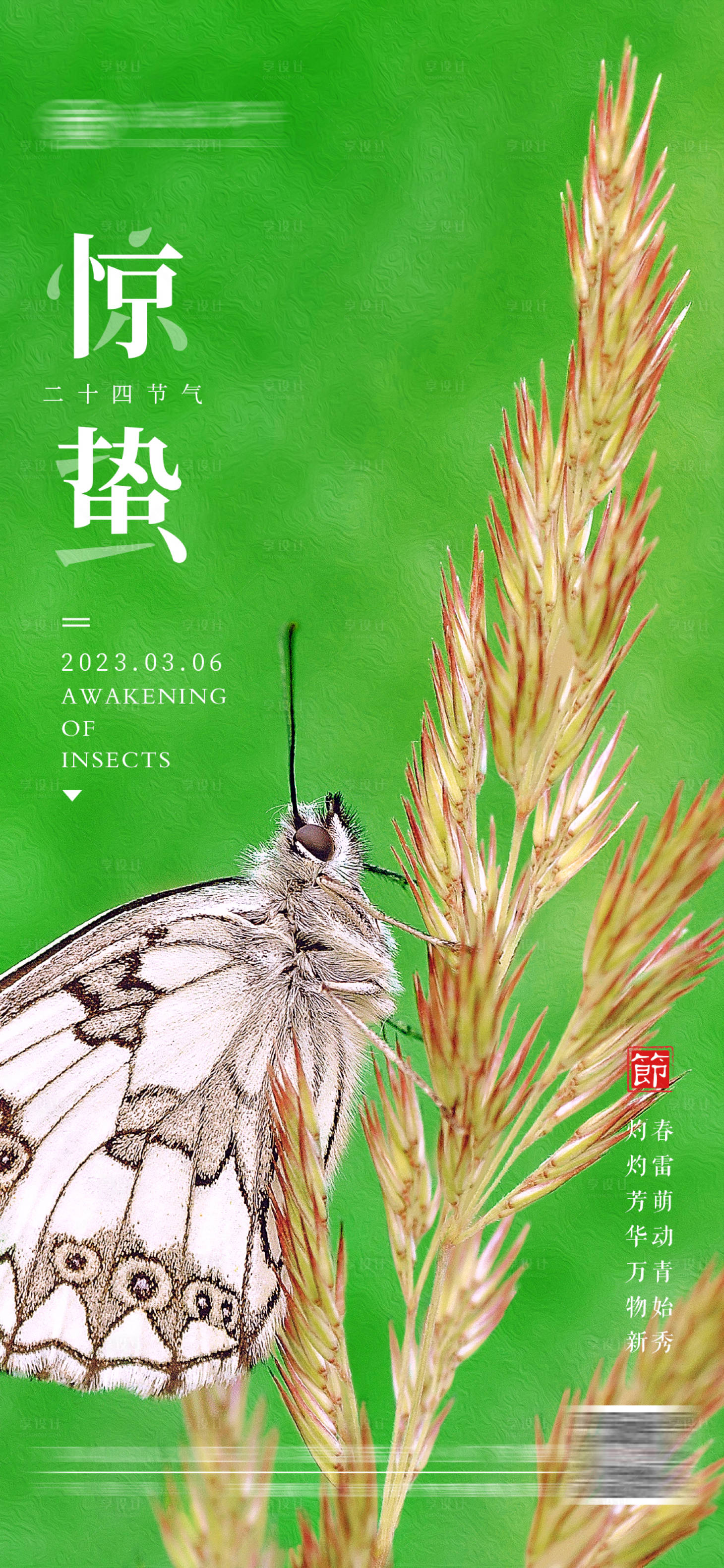 源文件下載【享設(shè)計(jì)】搜索編號(hào)：79710014722844731【驚蟄節(jié)氣海報(bào)】