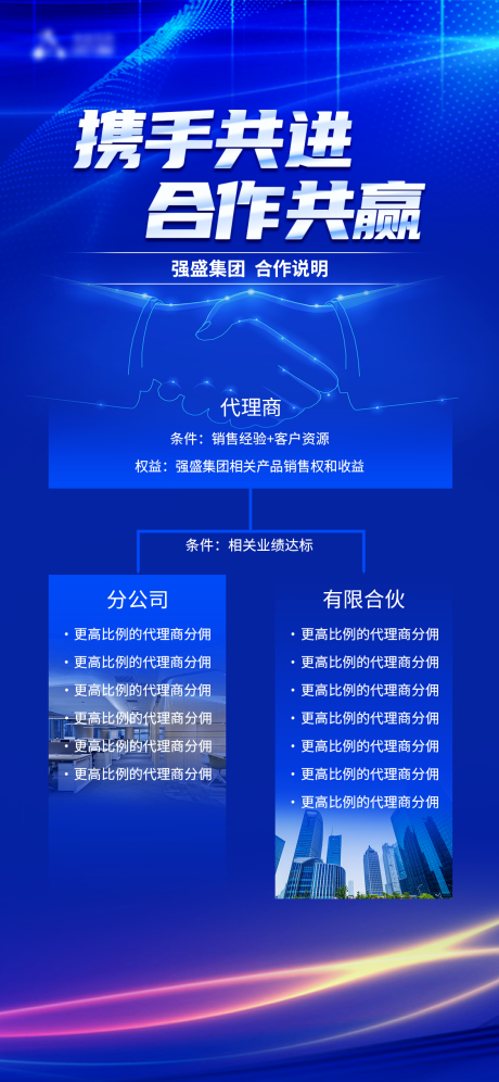 源文件下載【享設計】搜索編號：65140014467859702【合作伙伴晉升說明科技感海報】