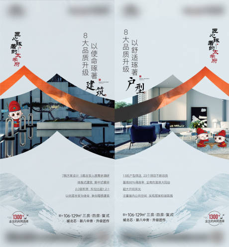 源文件下载【地产品质价值点系列海报】编号：32720014597025631
