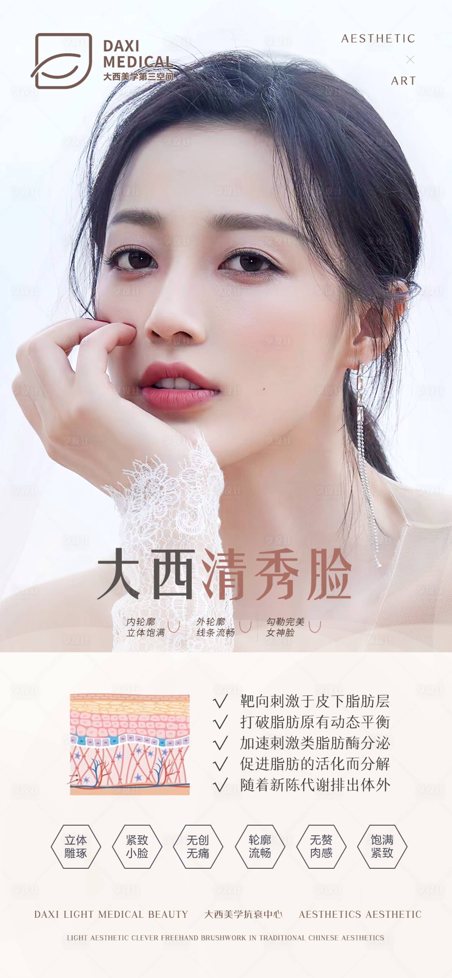 源文件下载【医美品项轮廓提升海报】编号：51730014941042687