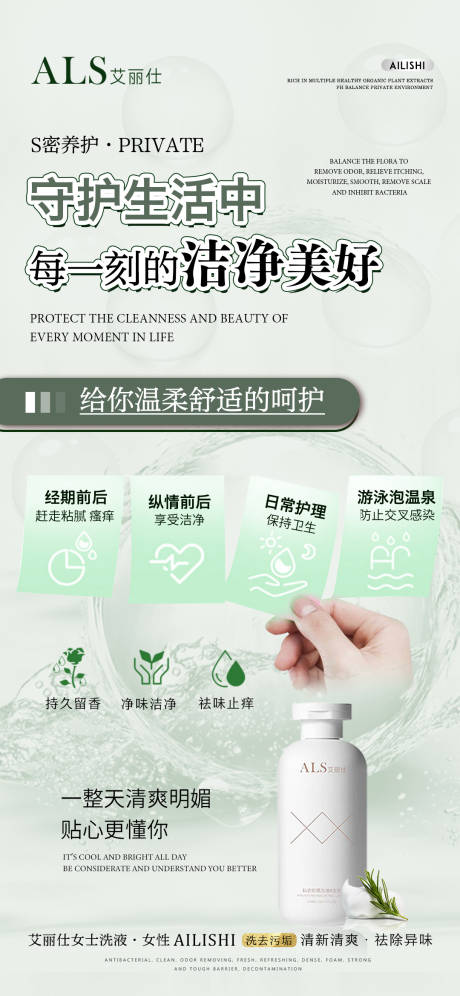 源文件下载【私密养护产品宣传海报】编号：57720014964245145