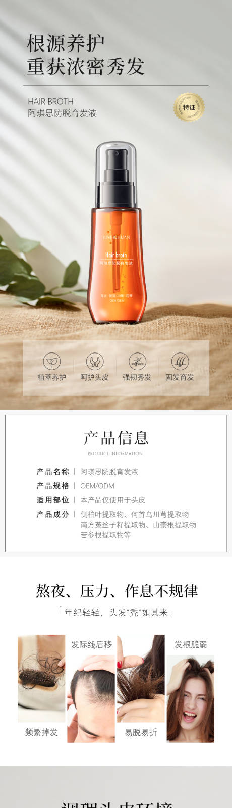 源文件下载【防脱育发液洗发水发膜电商详情页】编号：44800014672271144