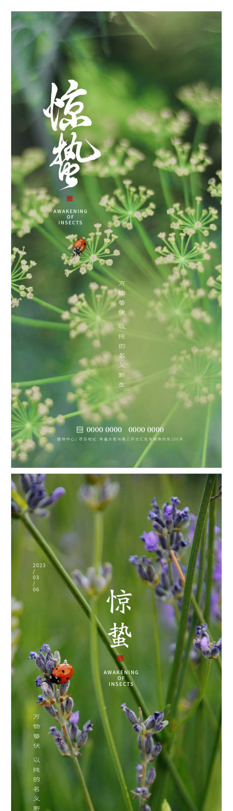 源文件下载【享设计】搜索编号：84850014910408702【惊蛰节气海报】
