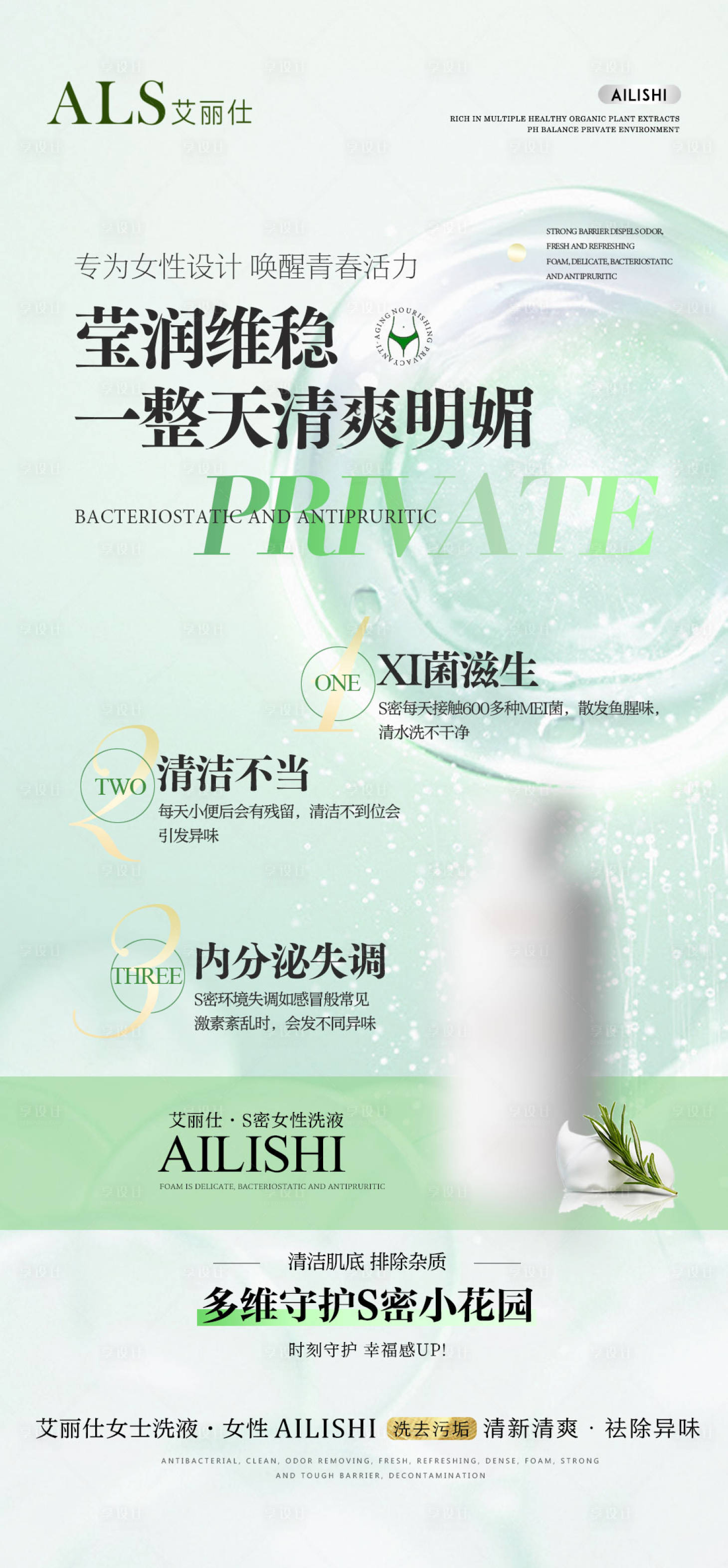 源文件下載【享設計】搜索編號：68540014896891385【私密養護海報】