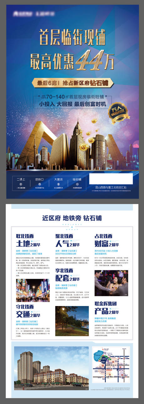 源文件下載【地產(chǎn)商鋪單頁】編號：54550015009928370