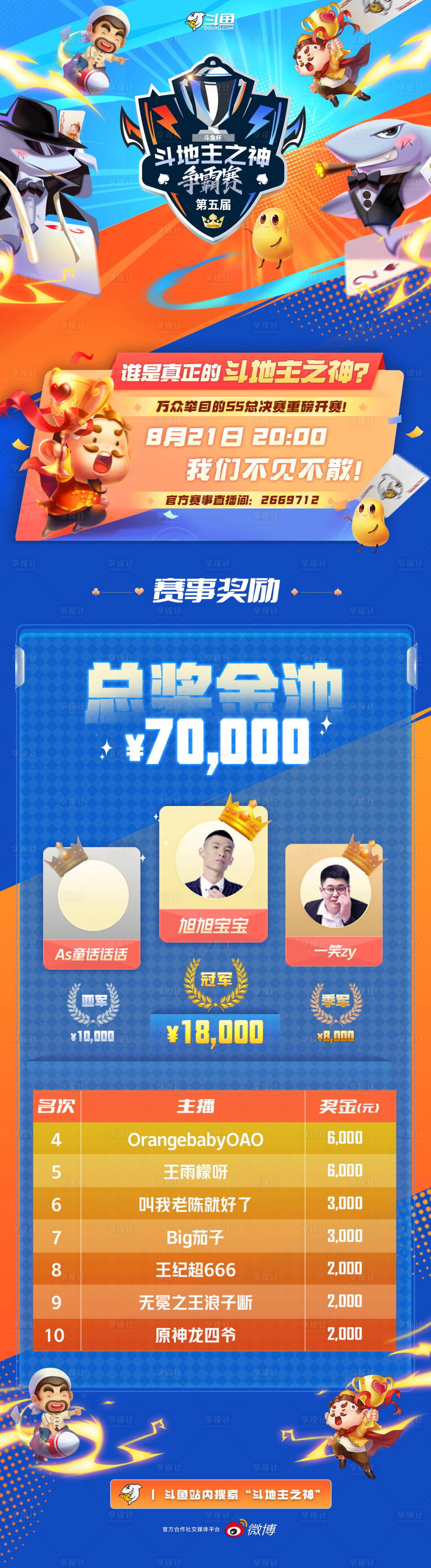 源文件下載【享設計】搜索編號：25390014547375397【歡樂斗地主獲獎名單海報】