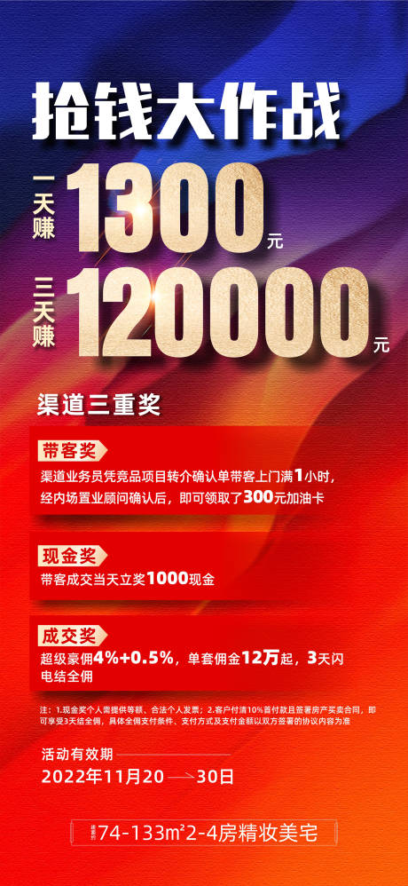 源文件下载【地产红色海报地产微信稿】编号：18900014946753094