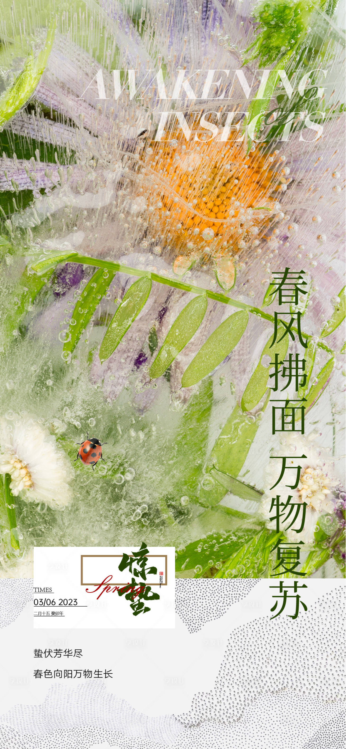源文件下載【享設(shè)計】搜索編號：53720015033317255【驚蟄節(jié)氣海報】