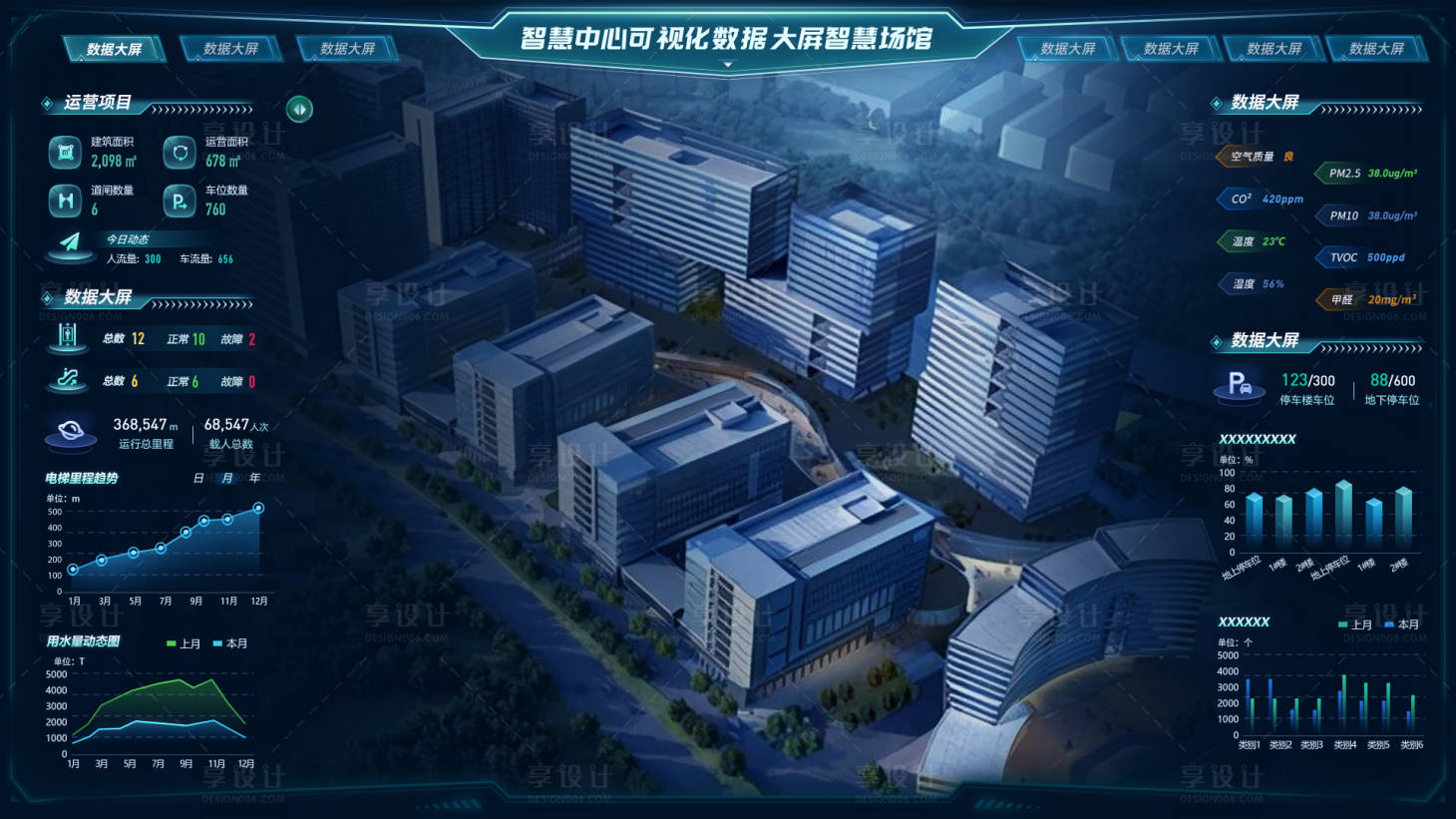 源文件下载【享设计】搜索编号：62880014464246657【智慧园区UI界面设计】