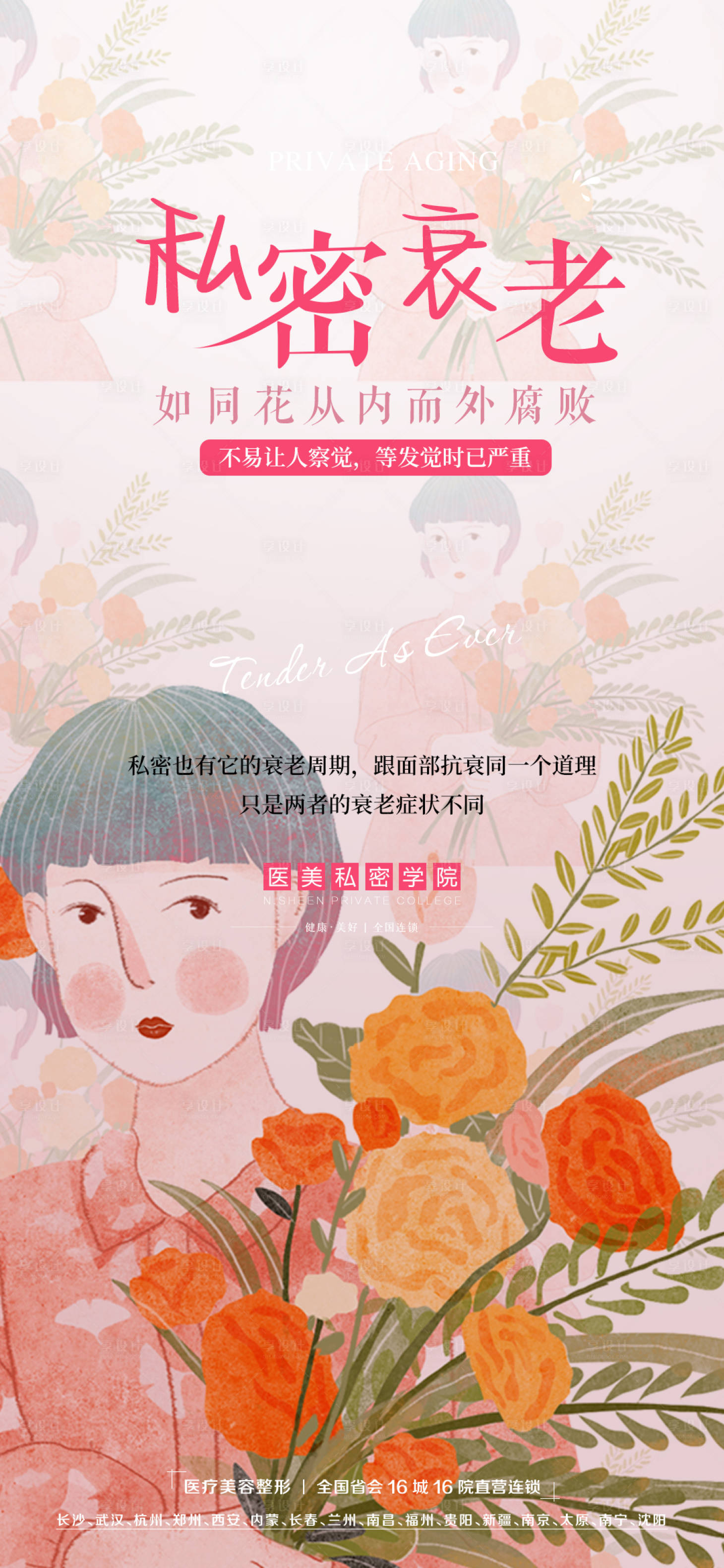 源文件下載【享設(shè)計】搜索編號：38830014498013467【醫(yī)美私密海報】