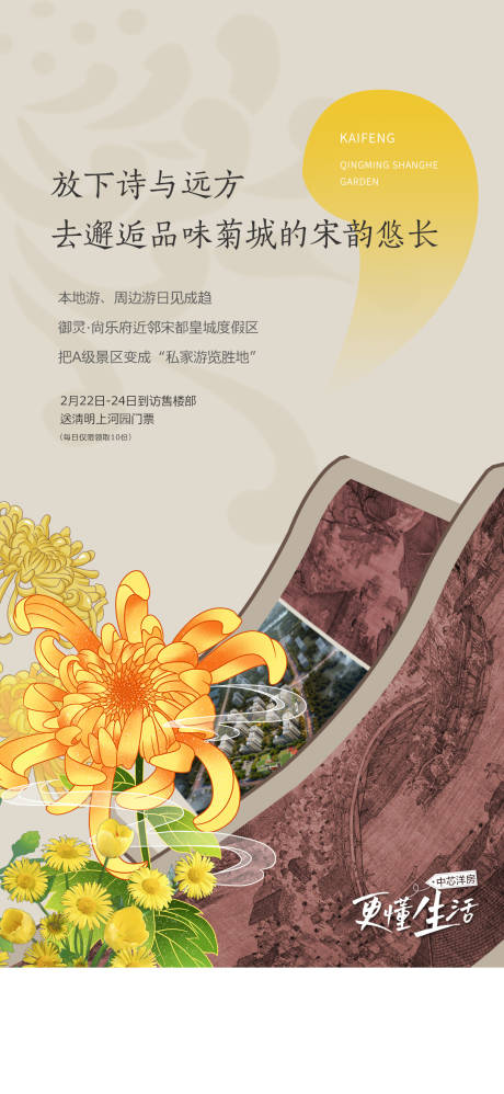 源文件下载【房地产到访送门票海报】编号：47200014575525341