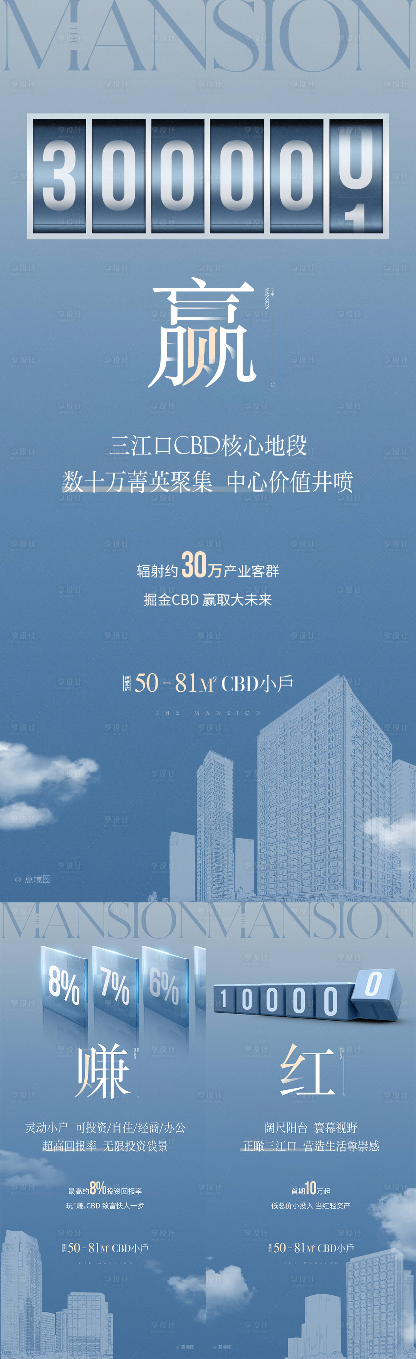 源文件下载【享设计】搜索编号：65130014943932156【地产资产数据海报】