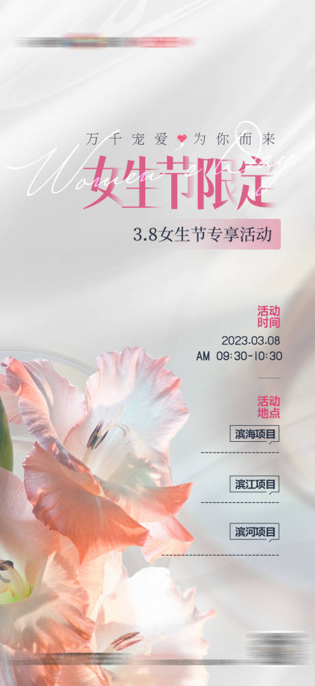 源文件下载【地产妇女节女神节质感海报】编号：20230222143833733