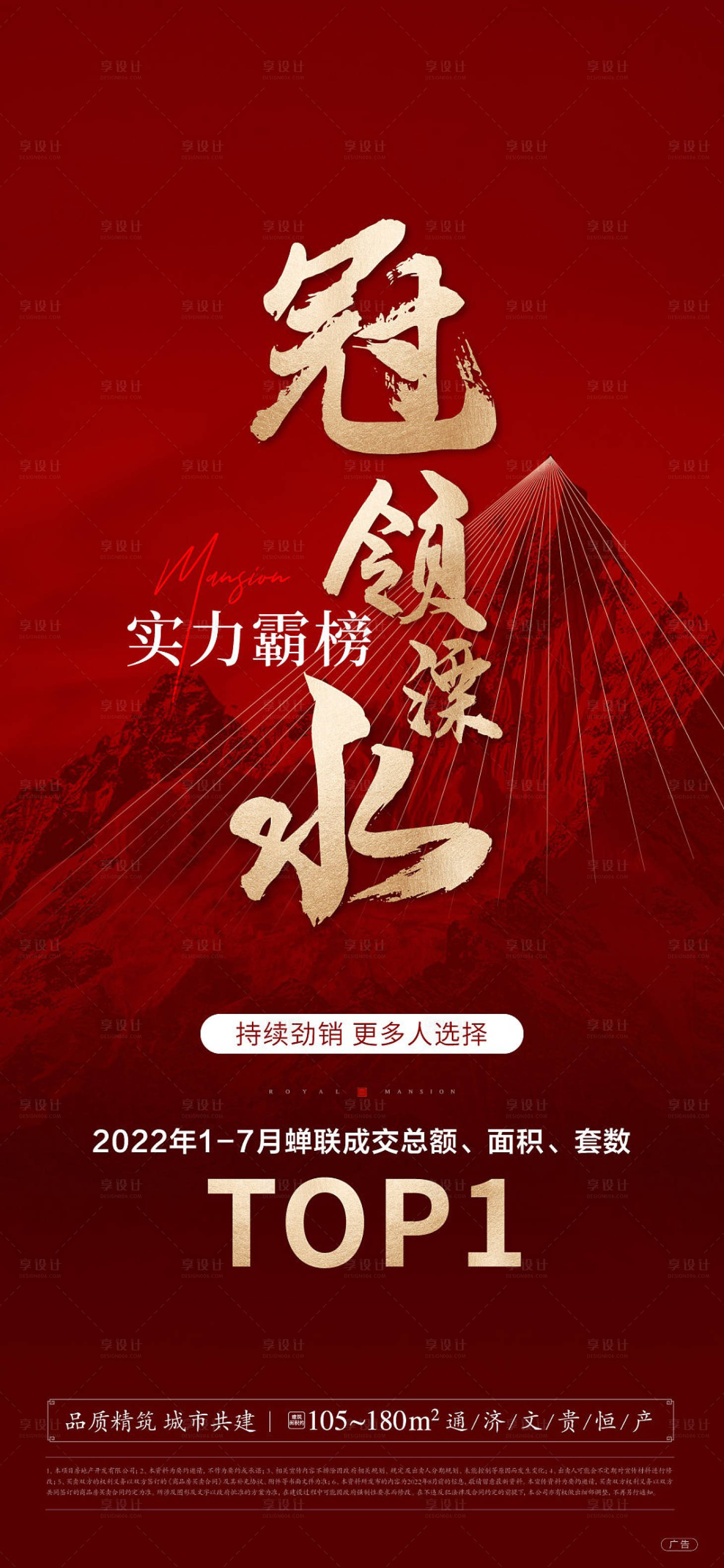 源文件下載【享設計】搜索編號：19740014712337119【地產熱銷三冠王賣壓海報】