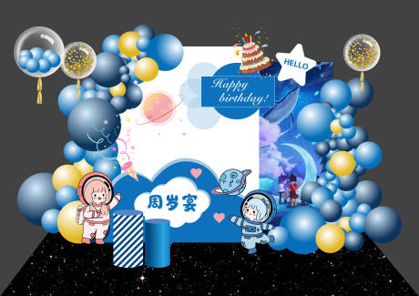 源文件下載【周歲宴生日美陳】編號：33390014701918412