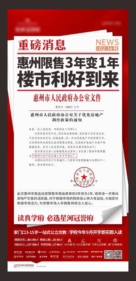 源文件下载【地产市场利好单图】编号：20230223154500320
