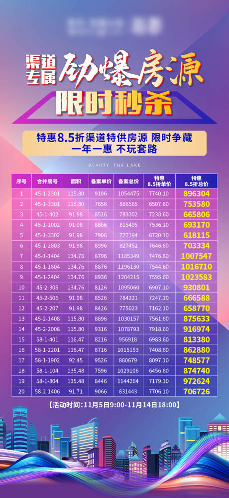 源文件下载【特价房源海报】编号：26800014996541086