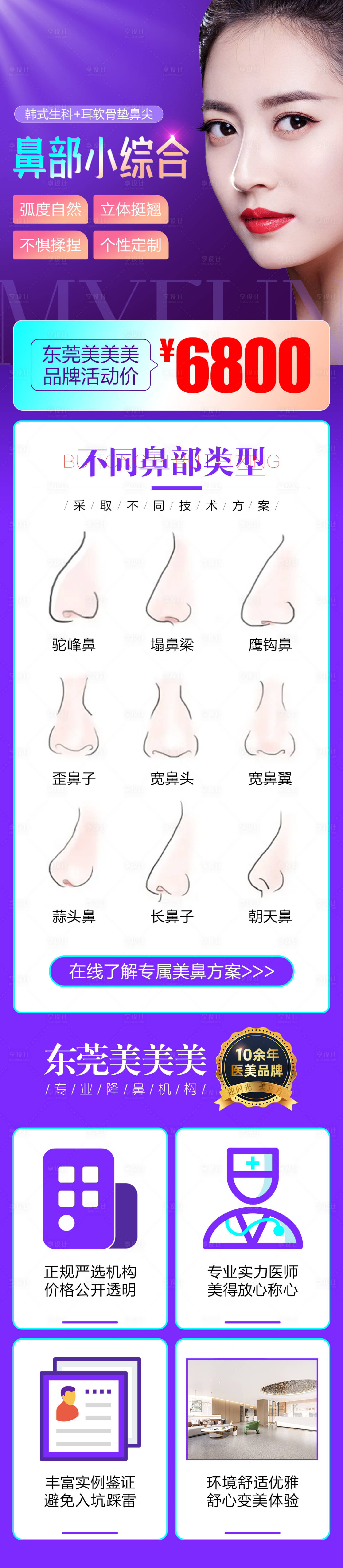 源文件下載【享設計】搜索編號：21550014804618436【鼻整形電商詳情頁】